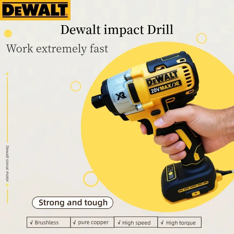 DEWALT DCD887 20V Rechargeable Electric Screwdriver: Compact & Brushless Power Tool (Tool Only)