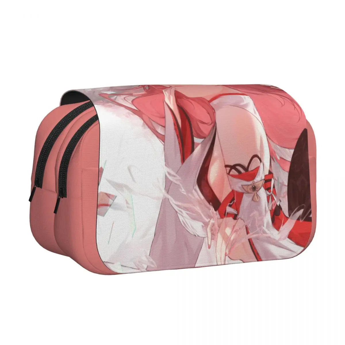 Yae Miko Genshins Impact Double Clamshell Pen Case Pencil Pouch Pen Box for Student Bags School Supplies Zipper Stationery