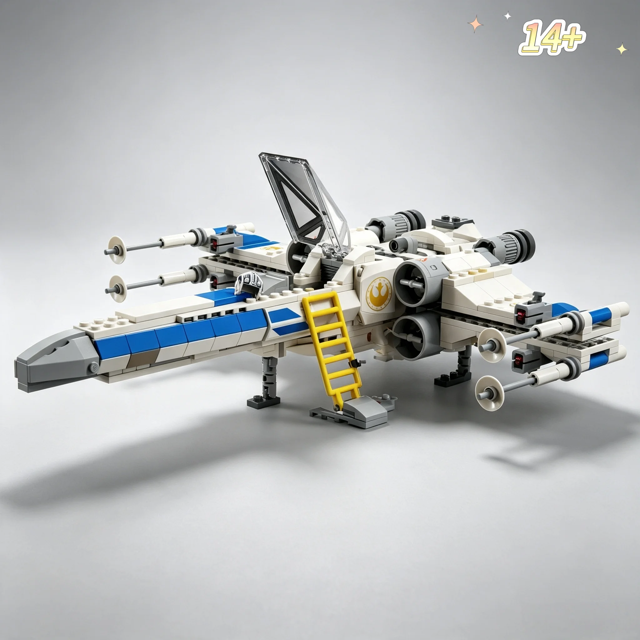 In Stock Space 558pcs NEW X-wing Building Blocks Bricks Assembled Model Desktop Decoration Collectors' Edition