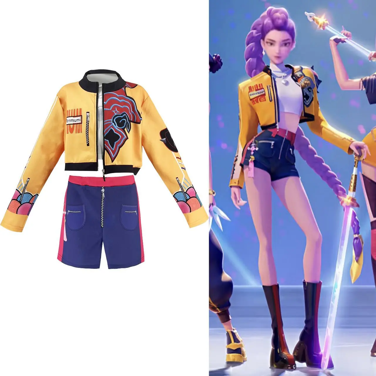 ชุดคอสเพลย์ฮาโลวีนสำหรับการแสดงบนเวที ตัวละครทีมล่าแม่มดข้ามพรมแดนปี 2025