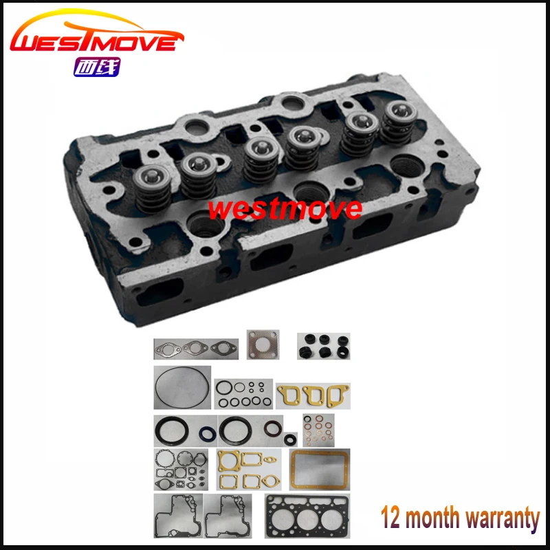 

Полный комплект головки блока цилиндров для двигателя KUBOTA: D850 с полным комплектом прокладок