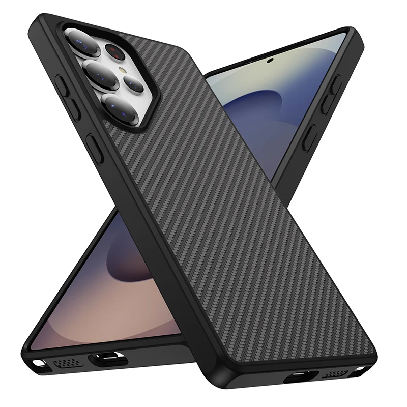 New carbon fiber hidden magnetic Magstfe phone case suitable for Samsung Galaxy S26 S24 S23 S25 Ultra Plus EDGE phone case - view 4