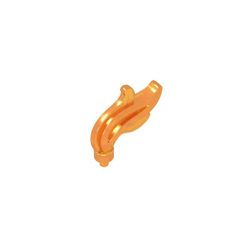 10pcs 64647 MOC Plume Feather Triple Compact Flame Water with Small Pin DIY Building Blocks Bricks Compatible Decorate Toys