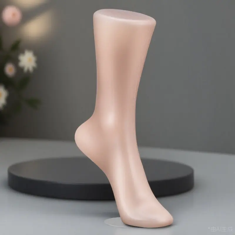 

Foot Mannequin with Magnetic Bottom Smooth Finish Realistic Design for Sock Shoe and Jewelry Display Use Sock Model Display