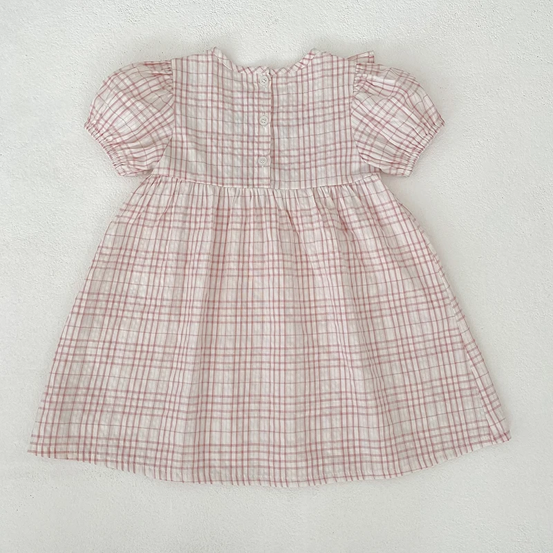 2026 Sommer-Schwesterkleidung 0-24M Baby Mädchen Kurzarm-Body mit Gitter-Stickerei 2-6 Jahre Süße Partykleider für Kinder – Detail 19