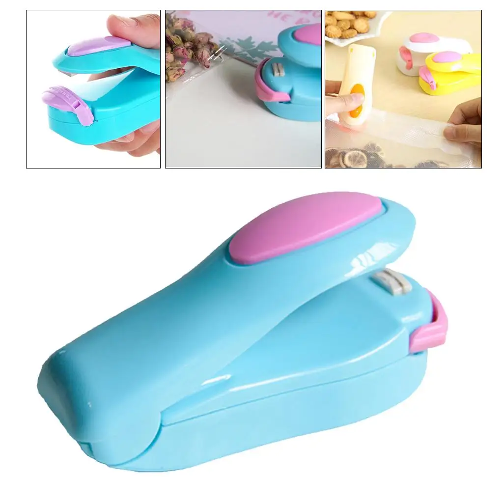 Portable Mini Heat Sealer Hand Press Sealing Machine Food Tray Sealer for Plastic Bags Packaging and Storage
