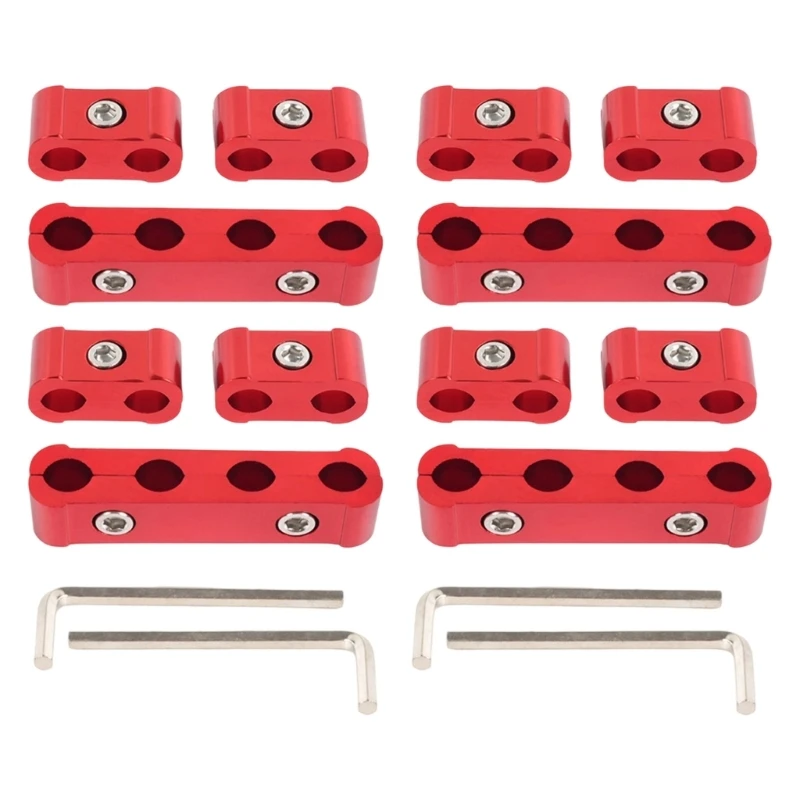 XA6H 12 Part Metal Engine Wire Organizers Set With Spell Wrenches Consistent For 8mm 10mm Outlet Cables Management