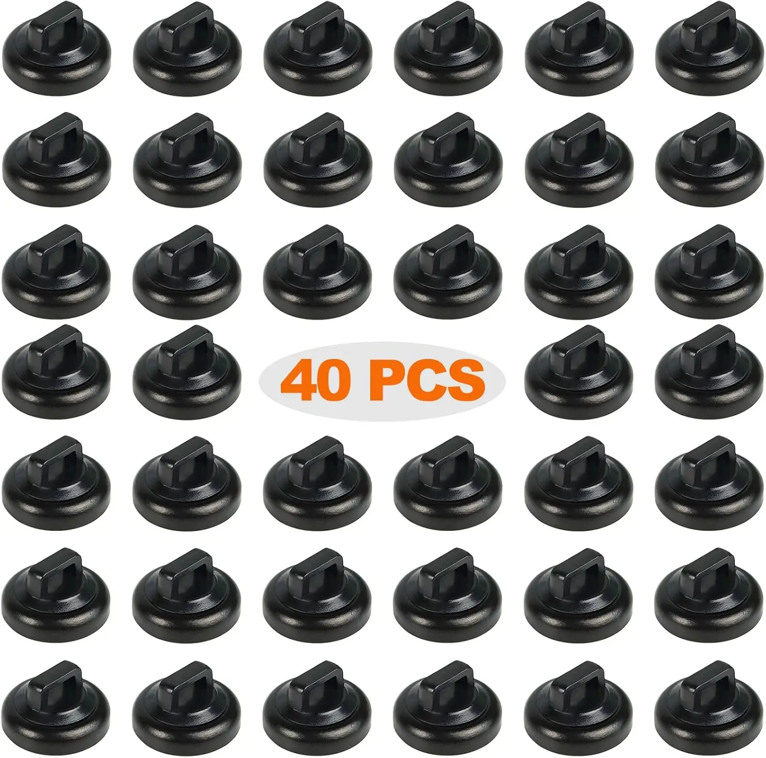 

Magnetic Zip Tie Mount Clips, 40 Pcs Strong Cable Holder for Metal Surfaces, Wire Management for Home Office Marine