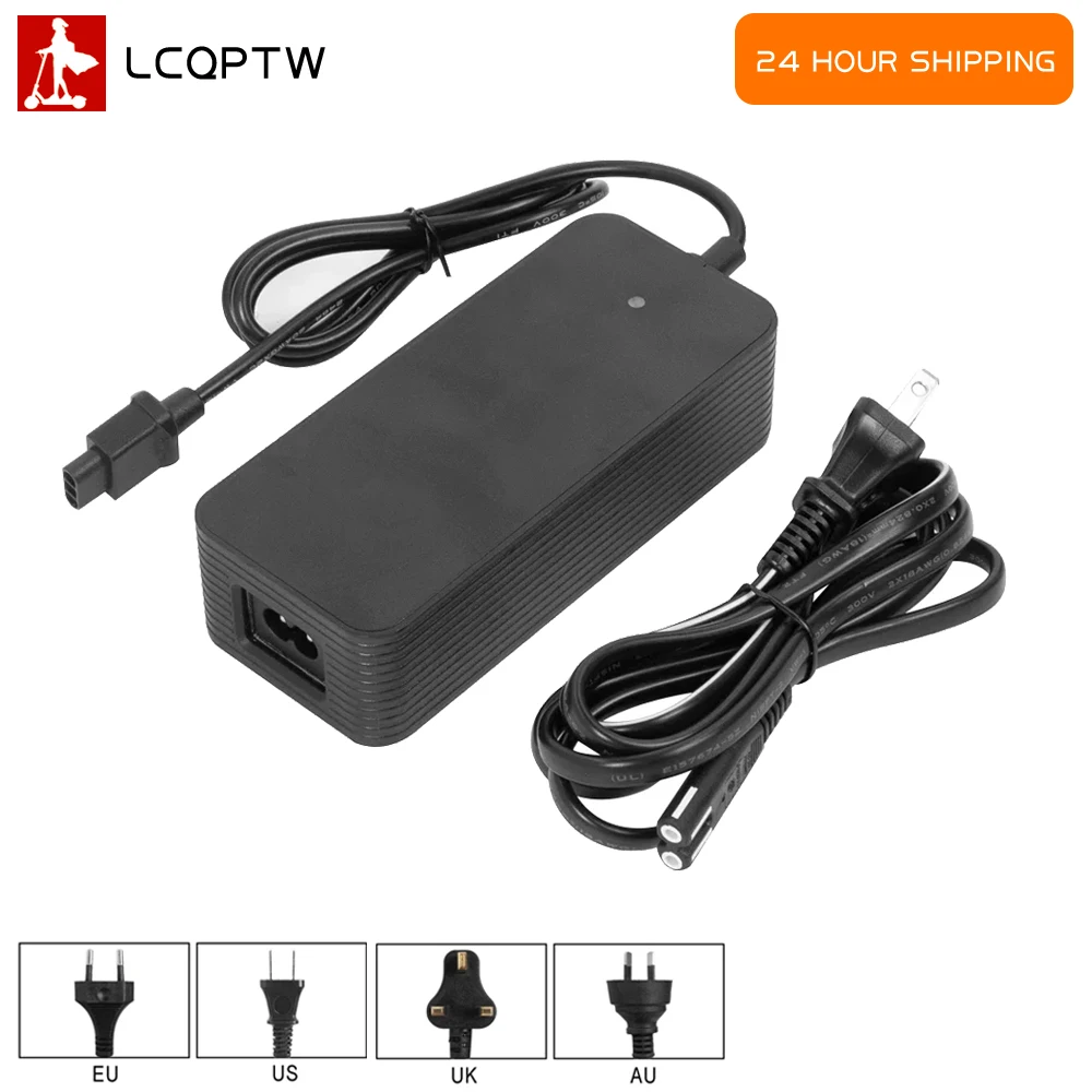 Battery Charger 53.5V 2A for NIU KQi2 KQi3 Electric Scooter Charger Ebike Charging Adapter EU US UK AU Plug Kickscooter Parts