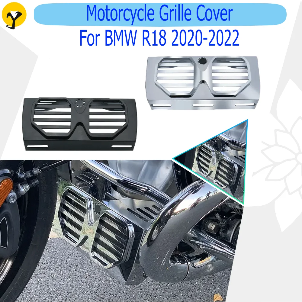 

For BMW R18 2020 2021 2022 Motorcycle Grille Cover Oil Cooler Guard Protection Radiator Grille Guard R18 Accessories Cover