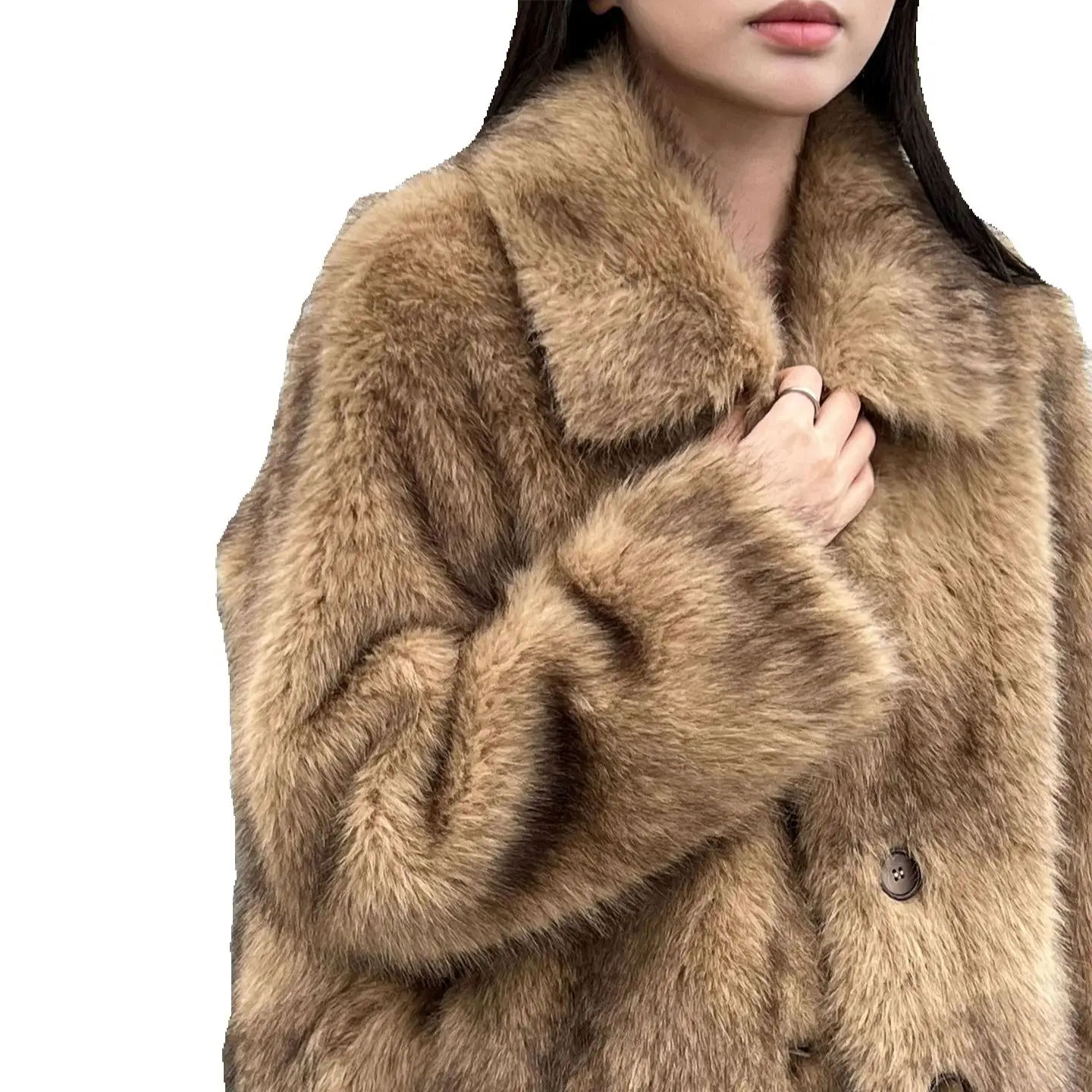 

Eco-friendly and personalized fur fox fur short coat for women, a new style of faux mink fur top for winter 2025