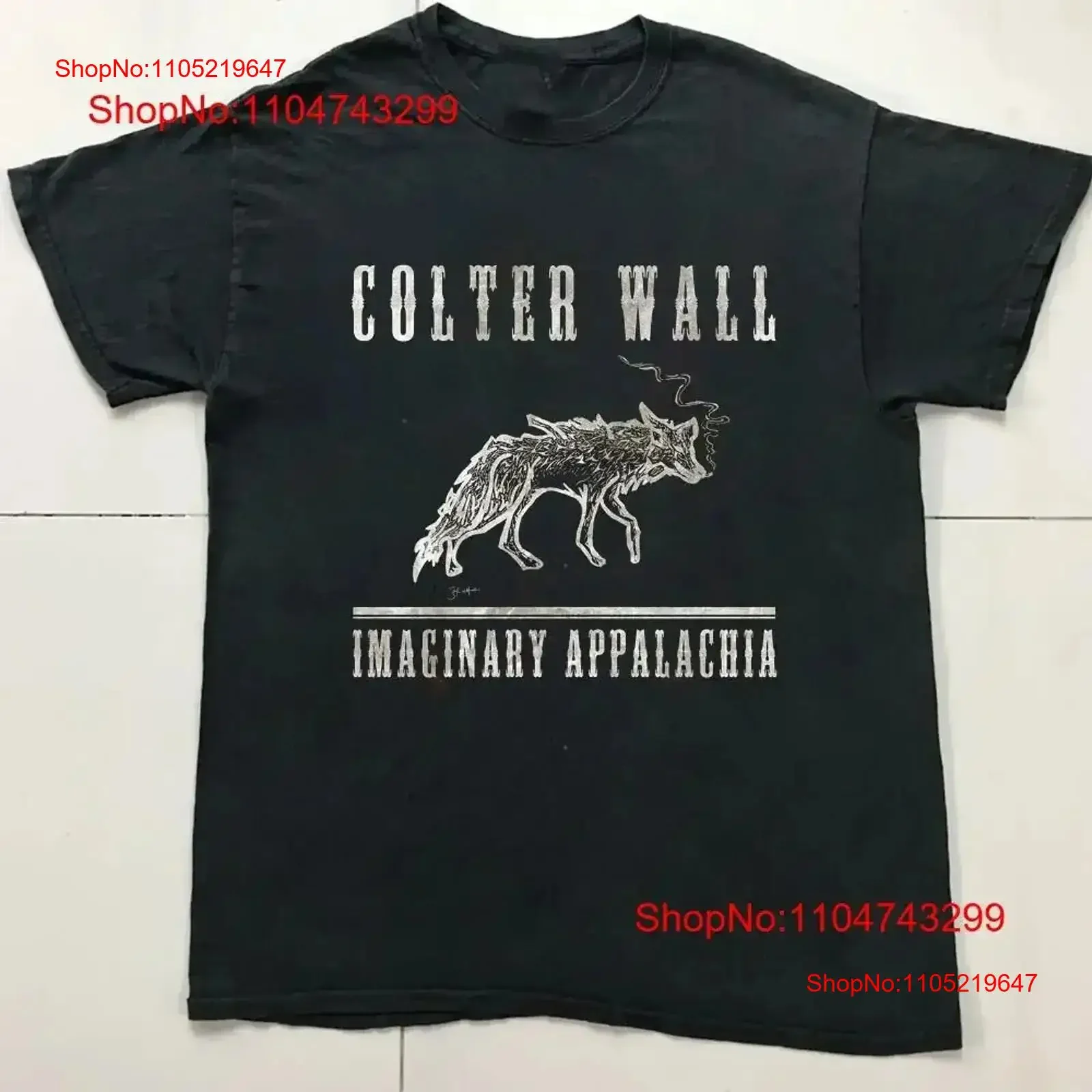 New Colter Wall Imaginary Appalachia For Fans S 5XL T Shirt BS326 vintage Washed Stretched Top Everyday Wear Casual Soft homme