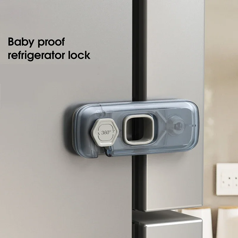 1/2/3Pc Home Refrigerator Lock Fridge Freezer Door Catch Lock Toddler Kids Child Cabinet Safety Lock For Baby Safety Child Lock