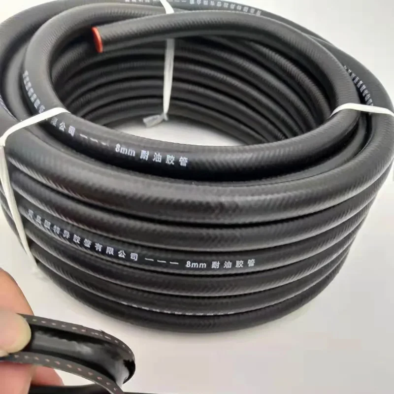 1-5M NBR Petrol Diesel Oil Resistant Rubber Fuel Tube Hose  ID 6 8 10 13 16 19 22 25 28 32mm Flexible  Automobile Pipe