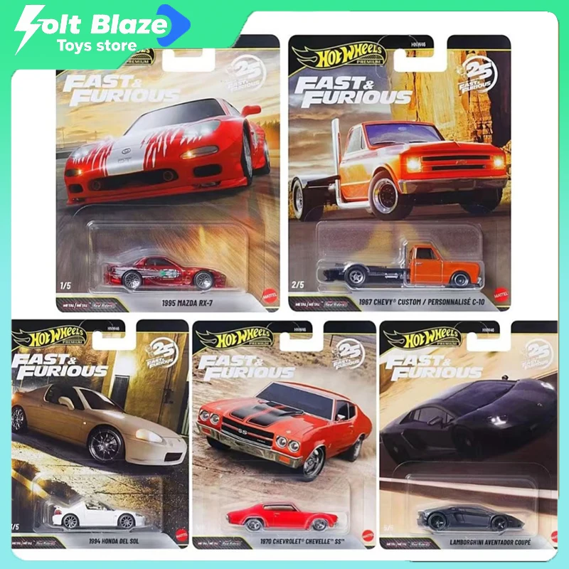 Hot Wheels HNW46 Fast & Furious Car Culture modelos fundidos a presión 1/64 Mazda RX-7 Honda & Lamborghini Cars modelo niño colección regalo