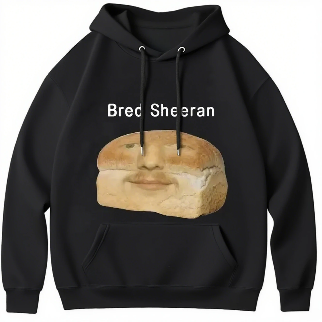 

Funny Bread Graphic Printing Autumn and Winter Cotton Men's and Women's Hoodies Casual Outdoor Street Sports Loose Training