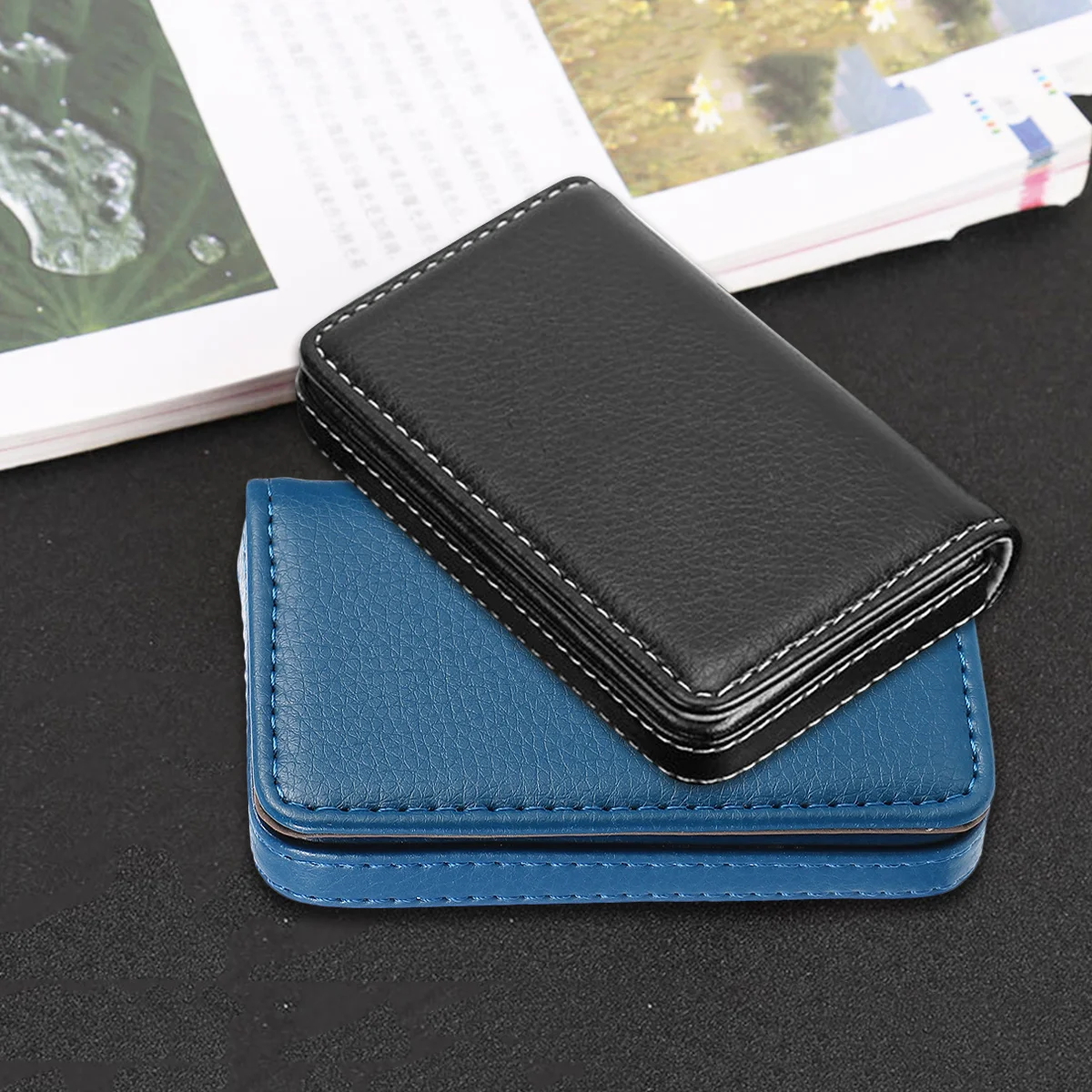 

1Pcs Creative Business Holder Premium PU Name Case Secure Magnetic Closure Protects Cards Keeps Professional Look on The Go
