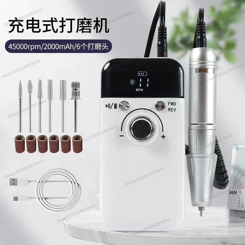 For professional unloading manicure V6 sander rechargeable portable sander