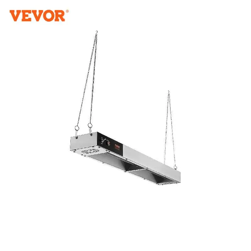 

VEVOR French Fry Food Warmer Commercial Strip Food Heating Lamp Electric Stainless Steel Warming Light Dump Station