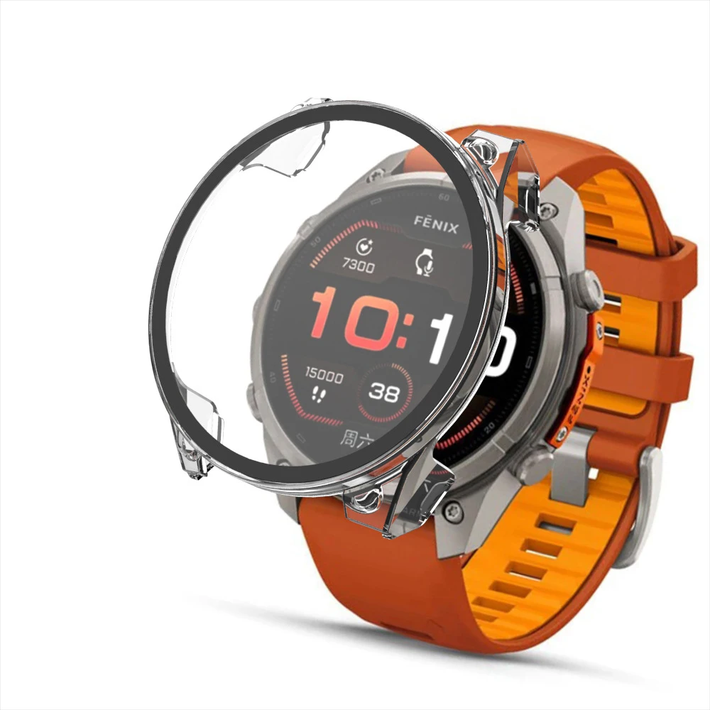PC-Gehäuse + Displayschutz aus gehärtetem Glas für Garmin Fenix 9 Pro 51 mm, 47 mm, 43 mm, vollständige Schutzhülle für Garmin Fenix 9 Pro. – Detail 3