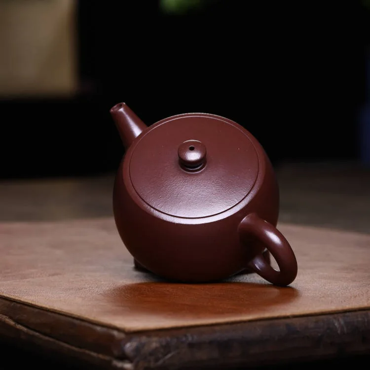 Flat-Lid DC Pot Made Of Original Ore Old Clay Yixing Purple Clay Teapot Set Traditional Handmade Utensil By Renowned Masters