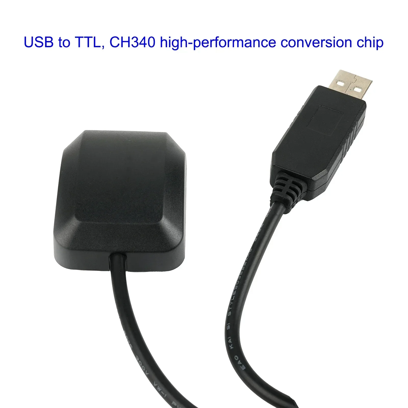 SR1612U10 GPS Module with Flash - 4 System GNSS (GPS/Beidou/Galileo/QZSS) - CH340 USB to TTL - 2m Cable for Car Boat Navigation
