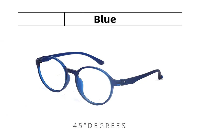 Neue Retro Mode Ultraleicht TR90 Weiche und Bequeme Runde Lesebrille für Frauen Mann Anti Blau Licht Presbyopie Brille – Detail 6