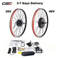 20 26 27.5 28 29inch 700C Electric Bike Conversion Kit 36V 250W 350W 500W Geared 48V 1000W 1500W Non-gear Electric Hub Motor