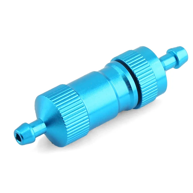 Grand filtre à carburant de haute précision, D4.5XD3XL laqué mm, 3mm, carburant RC, accessoires précieux pour avion Jane, avion, voiture, bleu