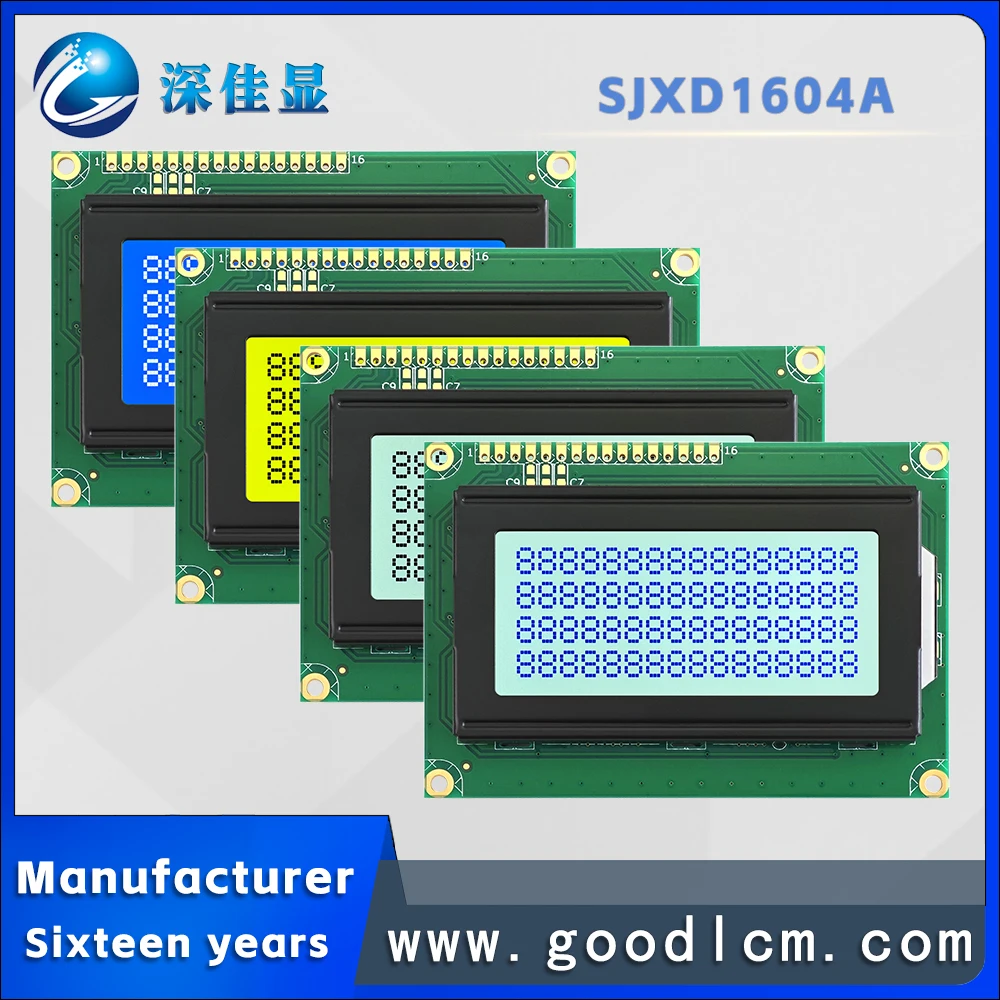 Produsen grosir bahasa Rusia LCD 1604 karakter dot matrix layar module modul display LCM standar tinggi