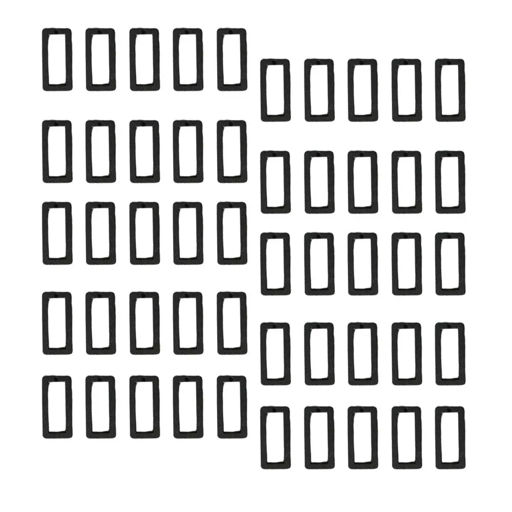 50pcs Wooden Earring Pendants Pre-Drilled Hollow Geometric Diy Drop Accessories For Jewelry Making Craft Wooden Pendant Charm