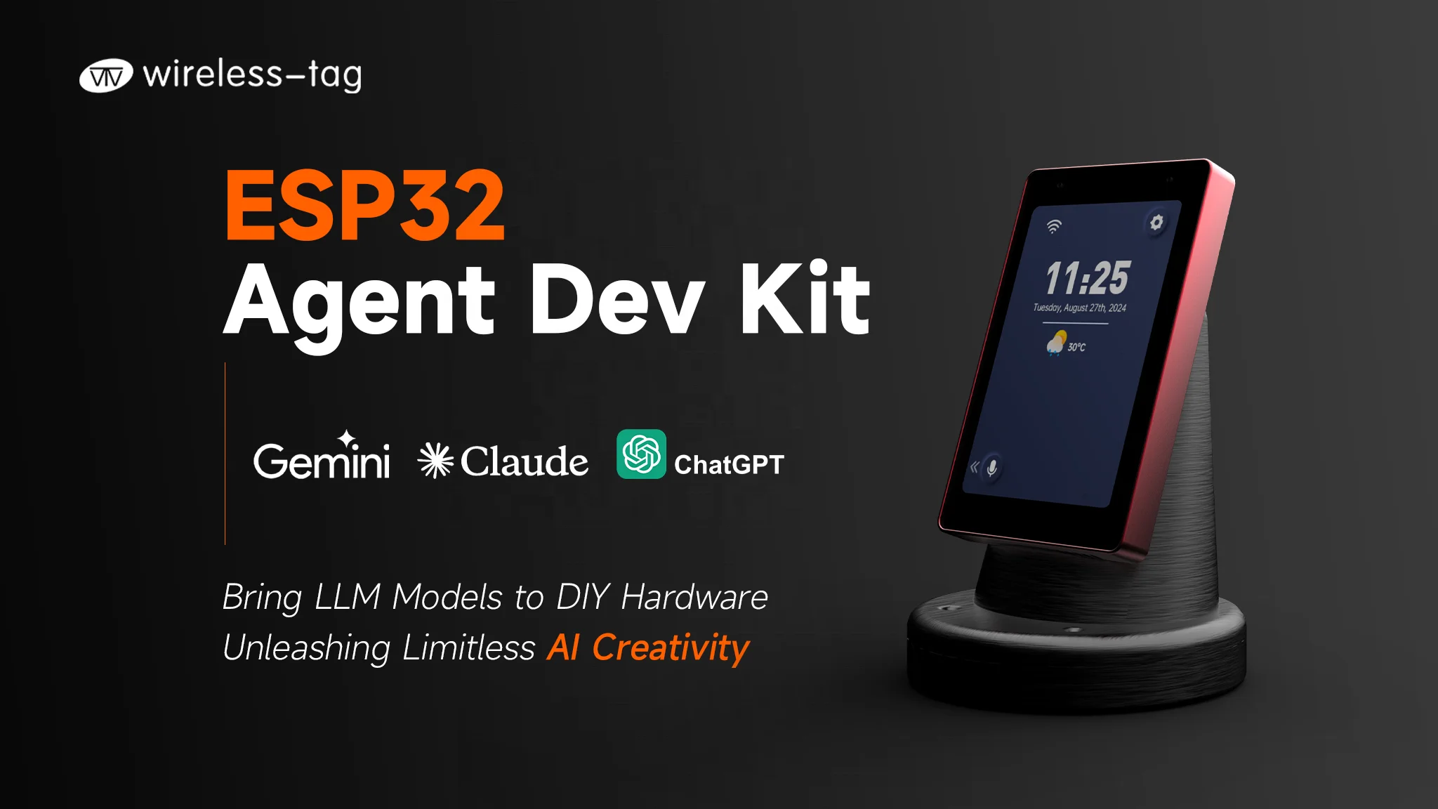 ESP32 Agent Dev Kit مع ESP32-S3 Wifi Ble 3.5 بوصة Esp32 عرض شاشة Lcd جلب نماذج LLM لأجهزة DIY طقم سطح المكتب AI #2