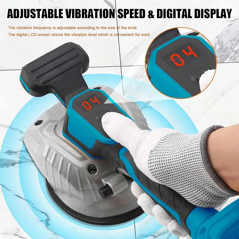 For Dewalt 20V Battery Tile Vibration Leveling Machine 8 Speed Adjustable Cordless Tile Laying Tile Installation Tool For Makita