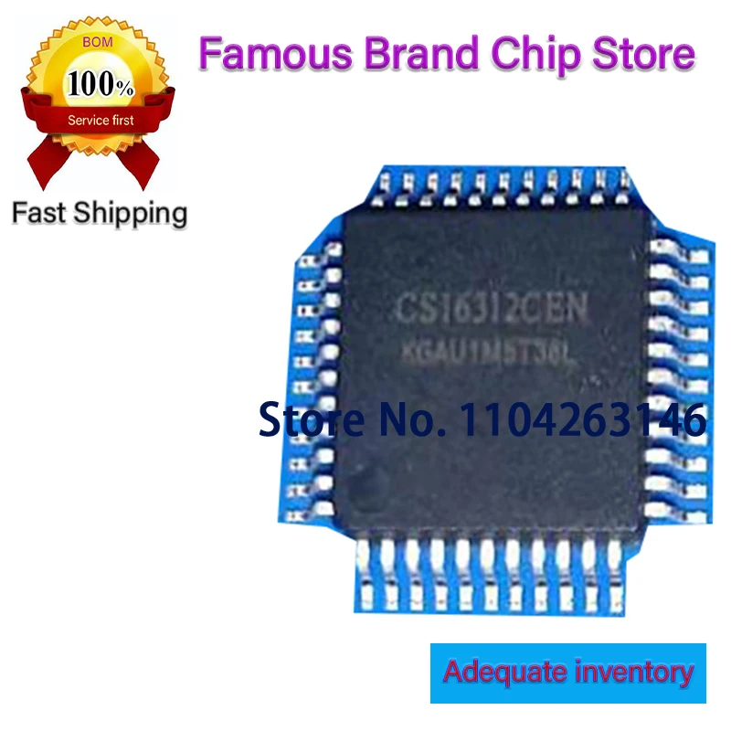 CS16312CEN 1PCS  CS16312 R2S15902 R2S15902FP ST72F324 ST72F324J6T6 QFP44