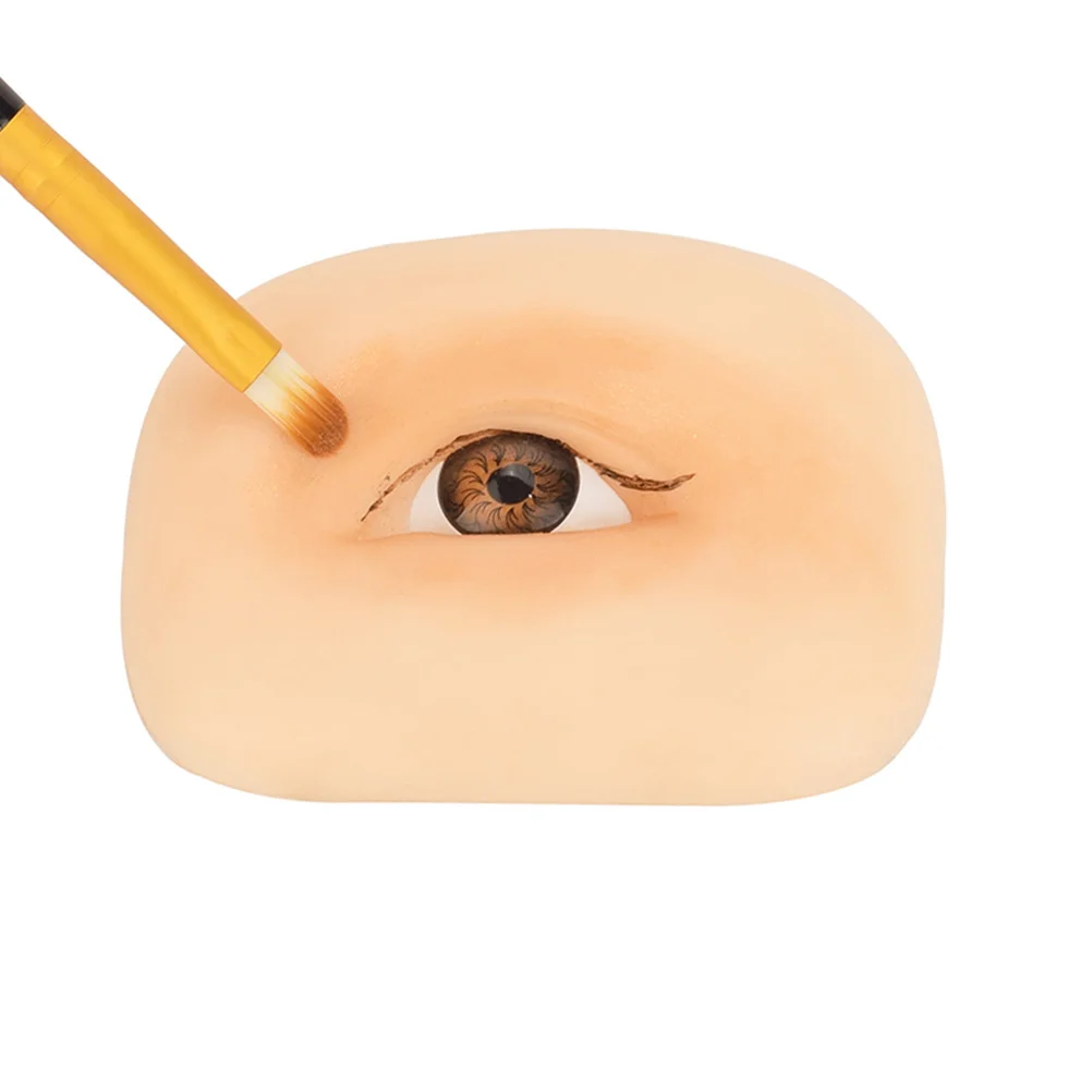 

Makeup Practice Skin Reusable Silicone Eyeshadow Training Board Easy Practical Eye Skin for Beginners Long Lasting Safe