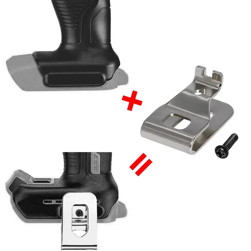 Ganchos de Clip de cinturón de acero para taladro Dewalt, herramienta portátil de 1/2/3 piezas, 18V, 20V, N268241, N169778, N086039, DCD980, DCD985