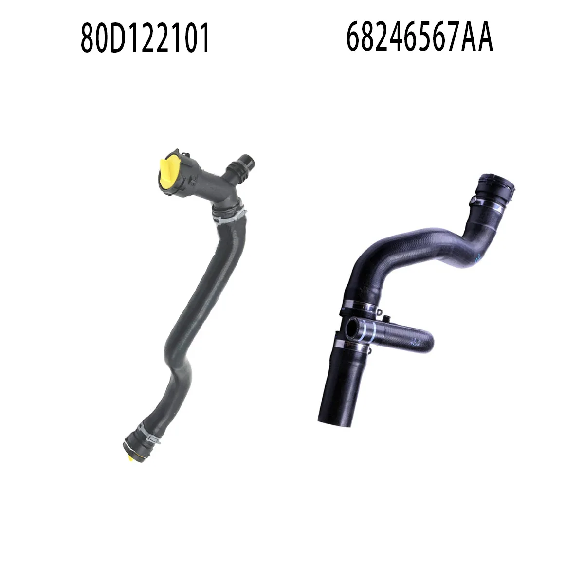 80D122101 Upper Radiator Hose Factory Stock High Quality For Audi Q5 FY 2018-2025 2.0T Coolant Water Pipe Auto Parts