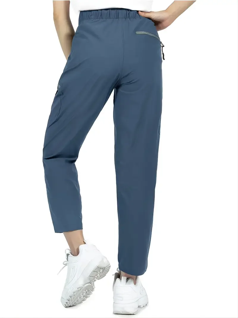 Outdoor Hiking Cropped Pants For Women, Quick Dry Lightweight For Golf Jogger Kayaking Athletic Workout Cargo Pants