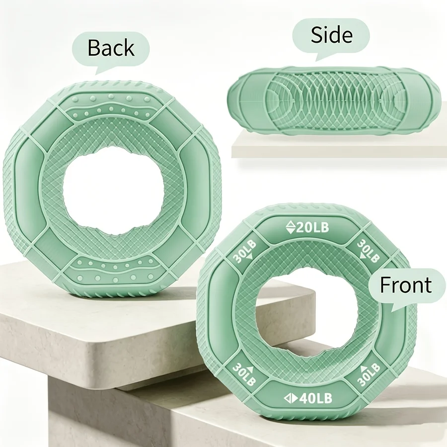 Silicone Hexagonal Strengthener Three Resistance Finger Trainer Multi Functional Hand Exerciser Fitness Training Muscle Workout