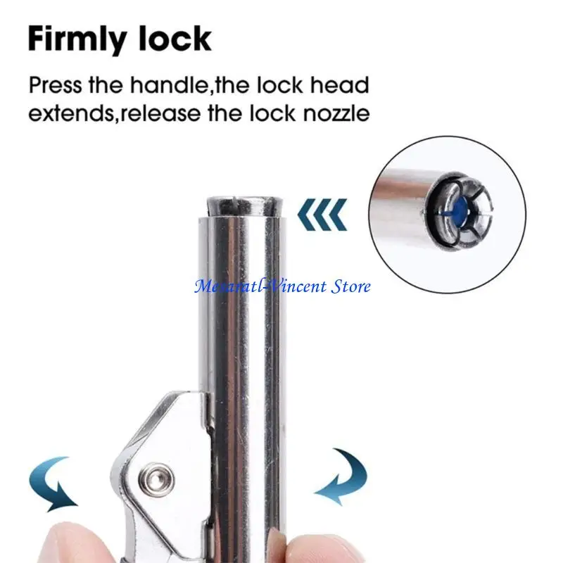 A70F Quick Release Grease Guns Auto Replacement Parts Lube 10,000PSI Lock Grease Coupler High-pressure Oil injections Nozzles