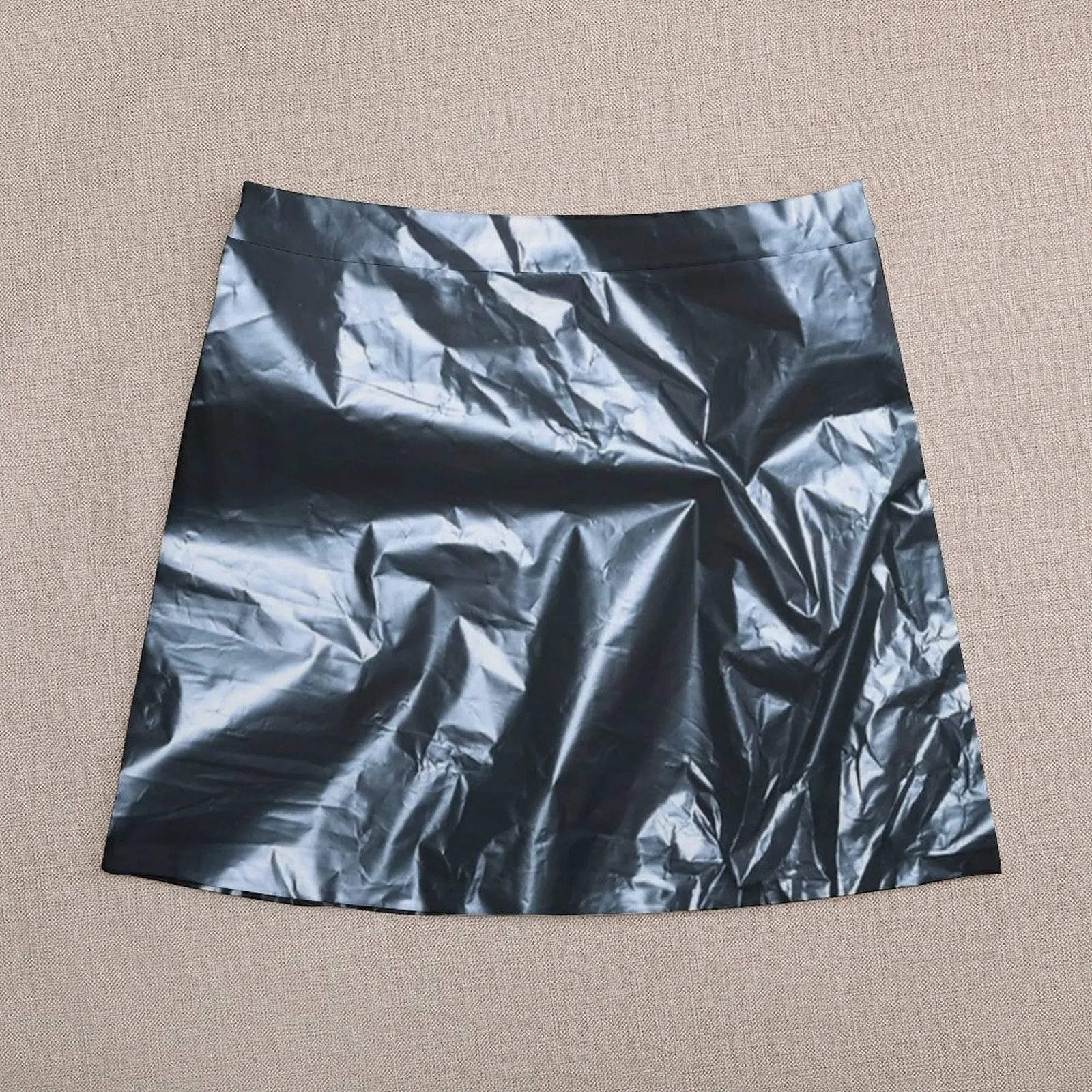 Trash Plastic Bag Texture Mini Skirt Sexy mini skirt Women skirt