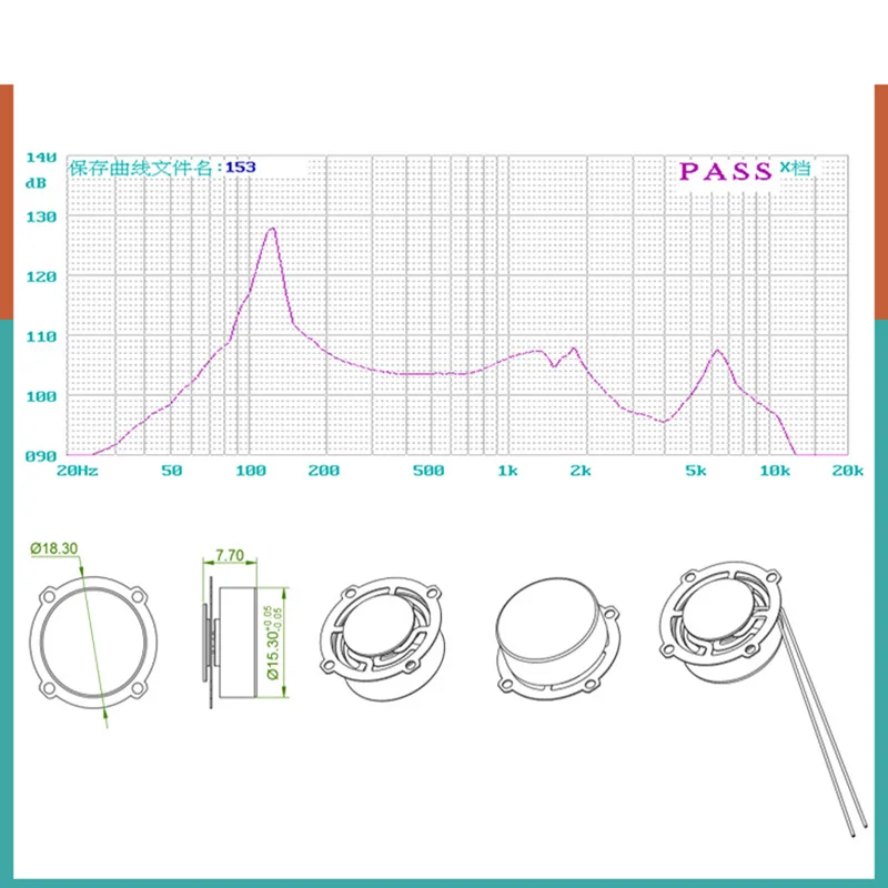 Full Range Frequency Round Dome IPX7 Waterproof Metal Bone Conduction Earphone Speaker Dynamic Driver Unit  Loudspeaker Horn