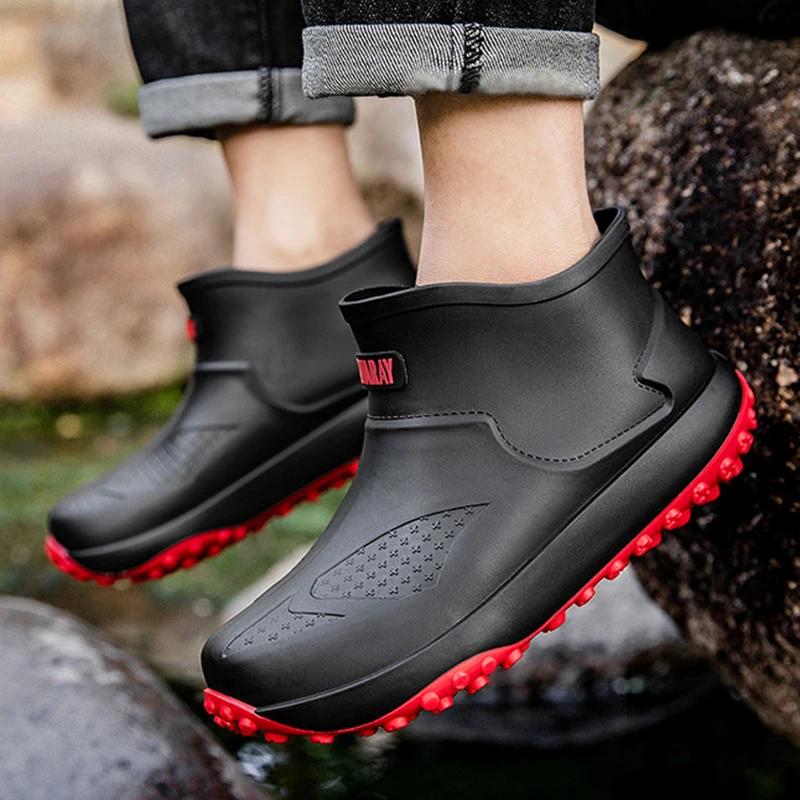 chaussures-de-peche-impermeables-pour-hommes-antiderapantes-resistantes-a-l'usure-bottes-de-pluie-chaussures-de-pluie-a-tube-court-chaussures-de-travail-en-caoutchouc-pour-la-cuisine