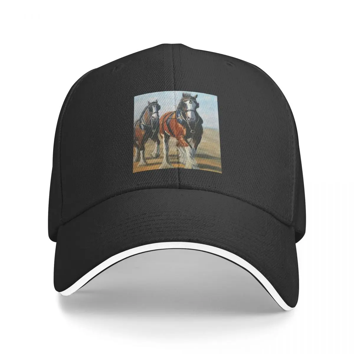 clydesdale heavy horse. Cap Baseball Cap Bobble hat Men's hat Women's