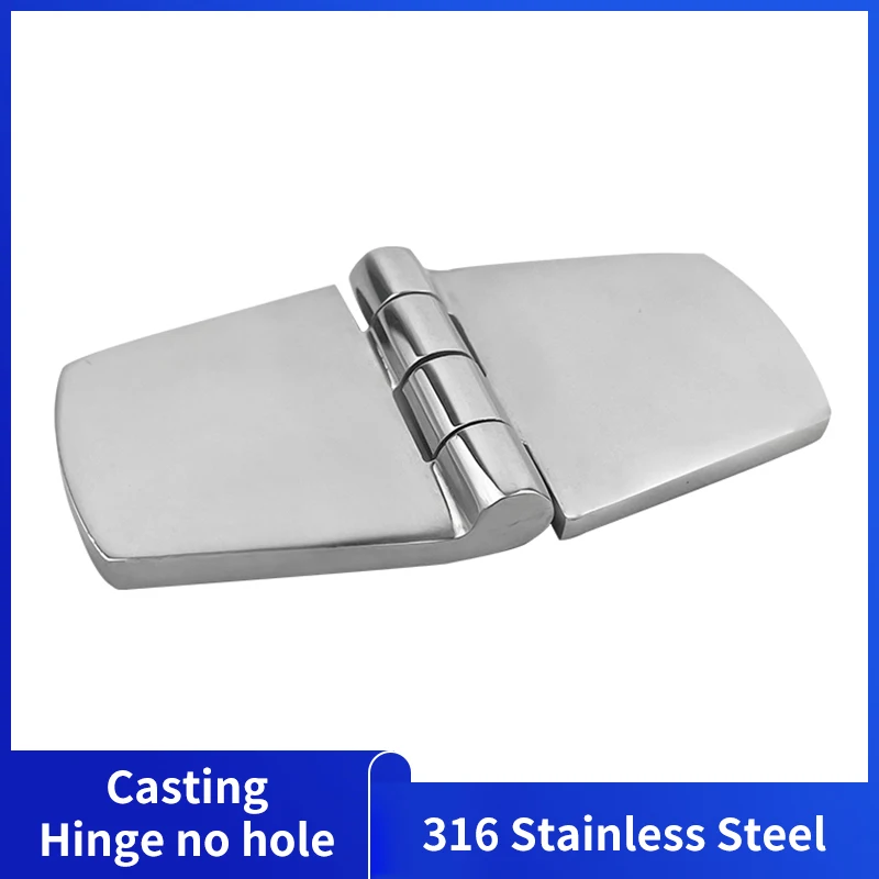 

Alastin 316 Stainless Steel Heavy Duty Yacht Boat Marine Hinge Door Hinge - Easy DIY No Screw Hole Type 76 x 38mm