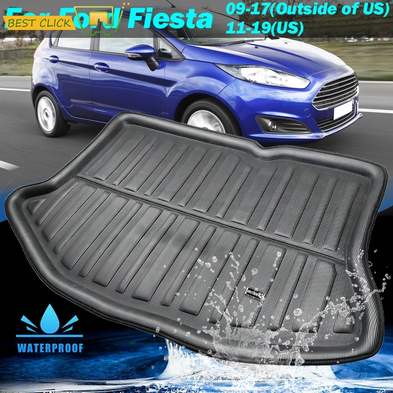 Fit For Ford Fiesta 2009 2010 2011 2012 2013 2014 2015 2016 2017 Hatchback Boot Liner Rear Trunk Mat Cargo Tray Floor Carpet