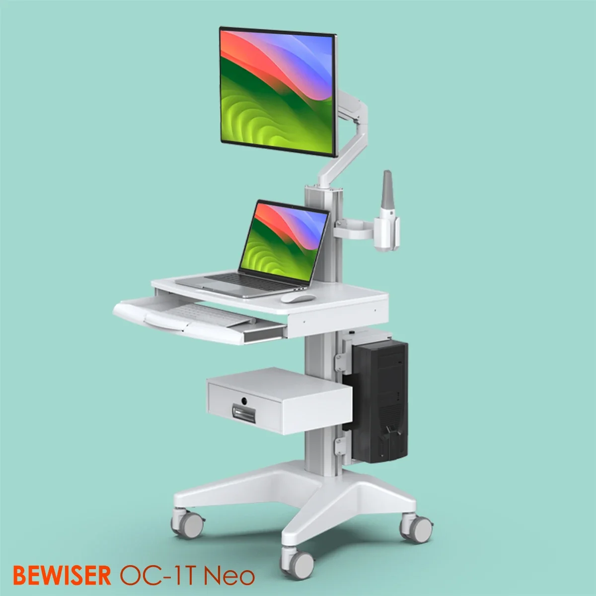 

Medical Cart office equipment Metal monitor trolley Clinic Dental trolley ( OC-1T Neo)