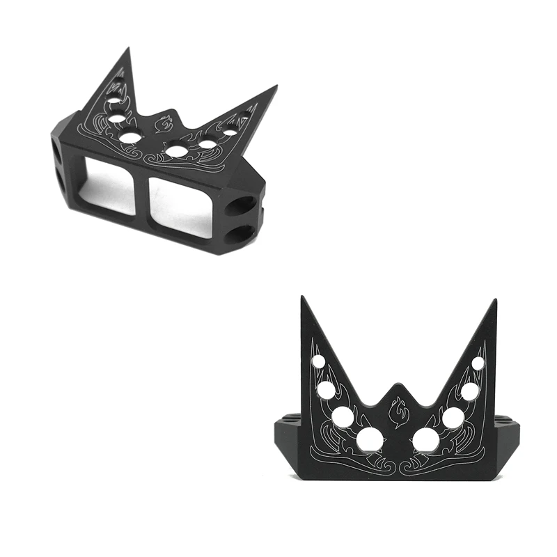 Aluminum Alloy Steering Gear Bracket Laser Engraved Steering Gear Protection Frame Model Parts Steering Gear Protective Cover