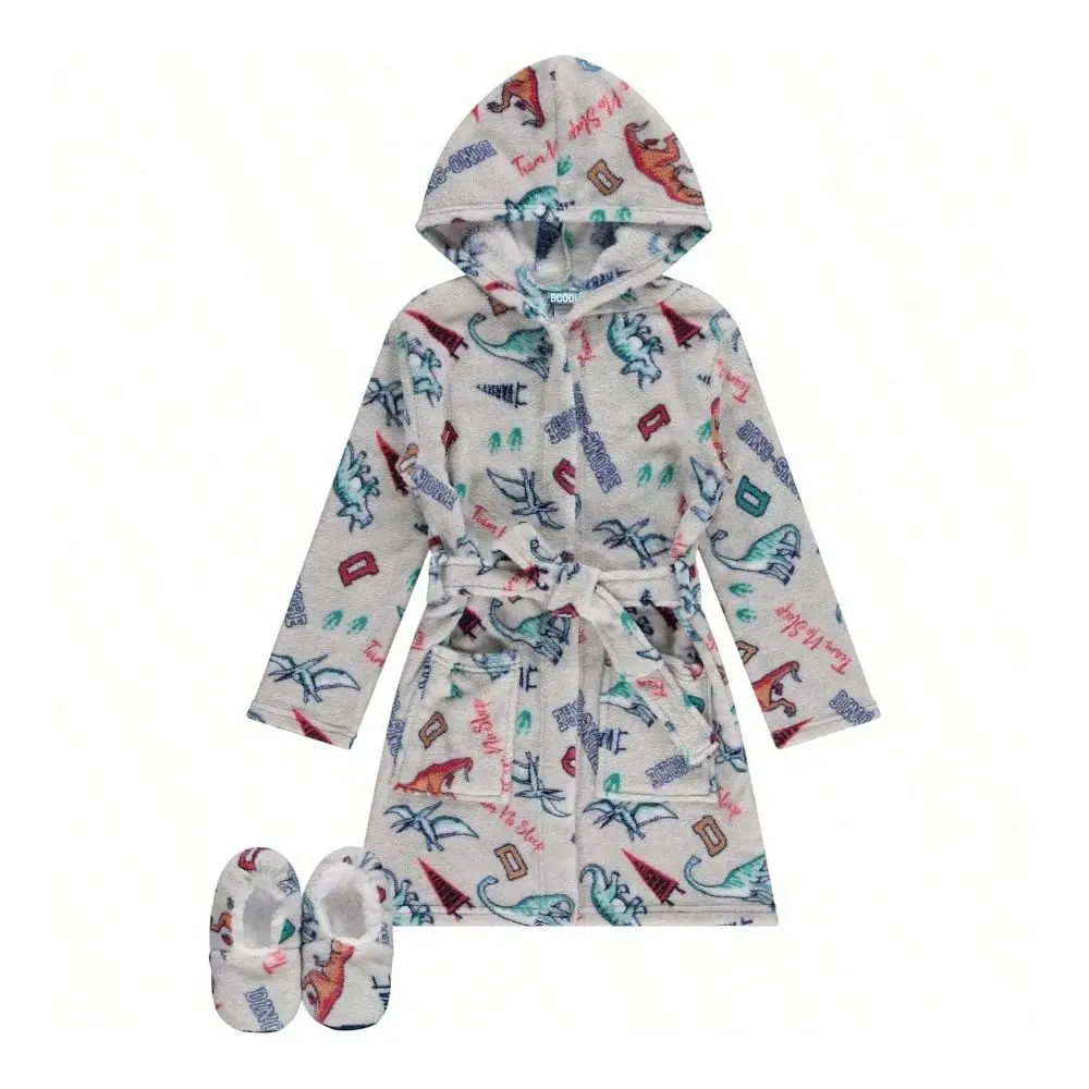 

Boys Ultimate Cozy Robe And Slipper Set In Dinosaur Camo And Flannel Styles Perfect For Sizes 412 Make A Blast