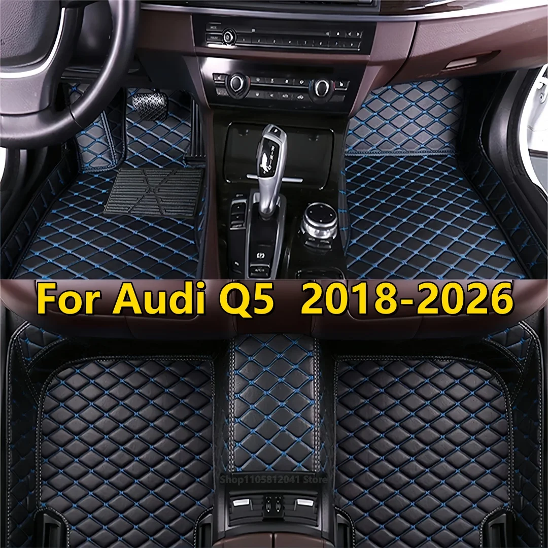 Car Floor Mats Fits For Audi Q5 2018 2019 2020 2021 2022 2023 2024 2025 2026 Auto Accessories Interior Vehicle Pads Waterproof